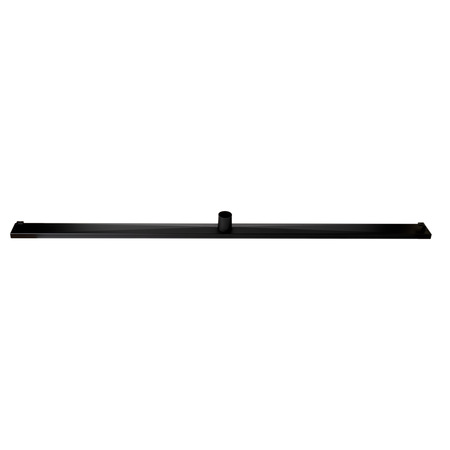 Alfi Brand 59" Black Matte Stainless Steel Linear Shower Drain with Groove Holes ABLD59C-BM